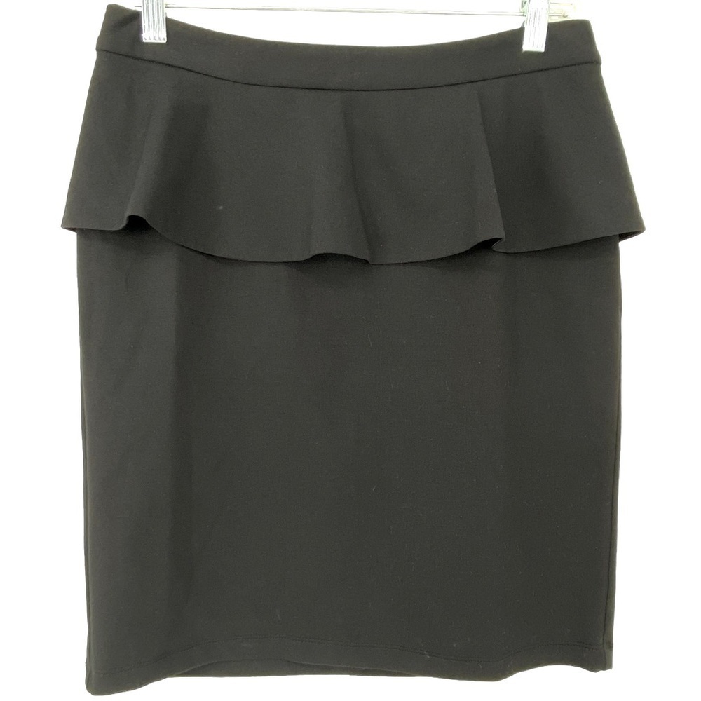Chelsea & Theodore ruffled black pencil skirt, 8P